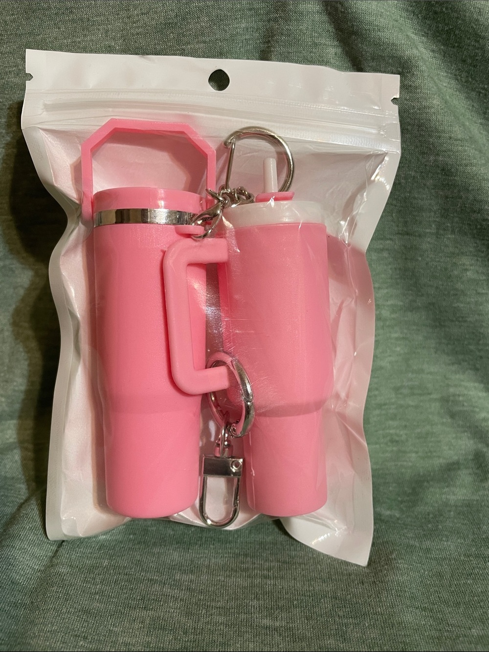 Bag charm Mini Tumbler chapstick Set